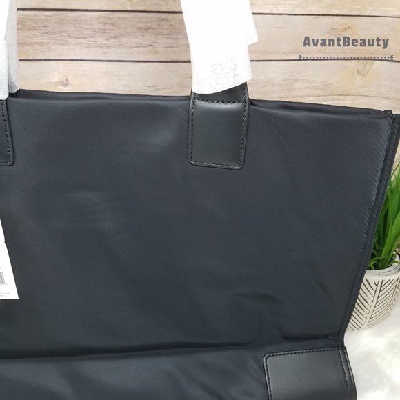 NEW TORY BURCH ELLA NYLON TOTE BLACK LARGE - Picture 6 of 11